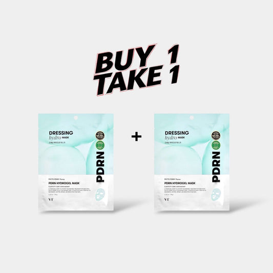 (BUY 1 GET 1) VT Cosmetics PDRN Hydrogel Mask قناع هيدروجيل مستحضرات التجميل VT PDRN - Princess Cosmetics Qatar