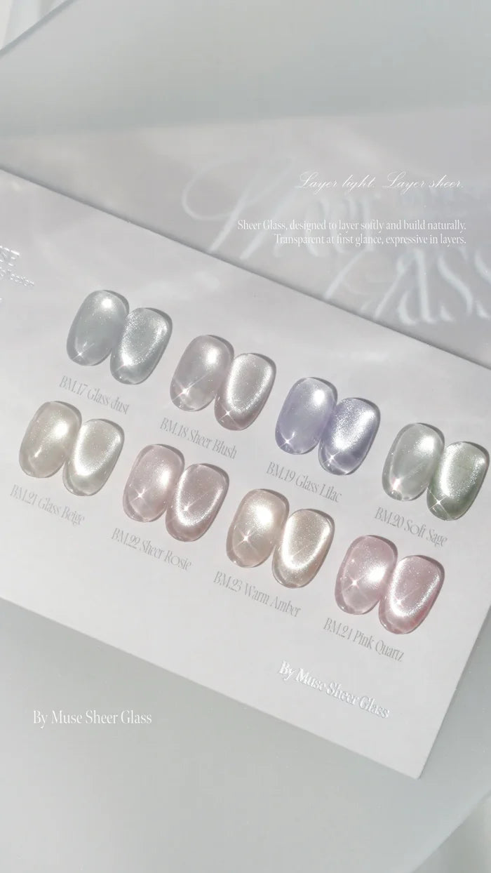 BY MUSE Sheer Glass Collection - Cat Eye set