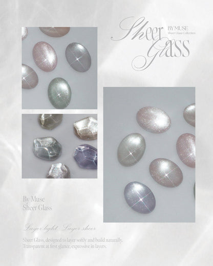 BY MUSE Sheer Glass Collection - Cat Eye set