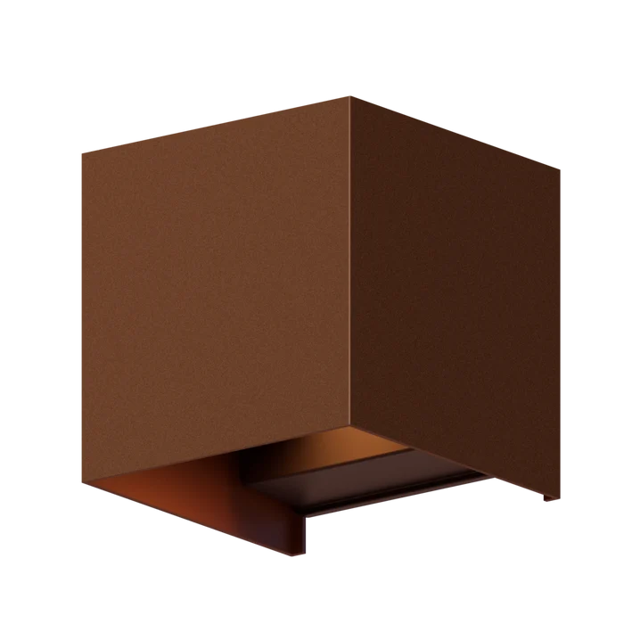 Calex Bari LED Wall Light - Up & Down - Rust