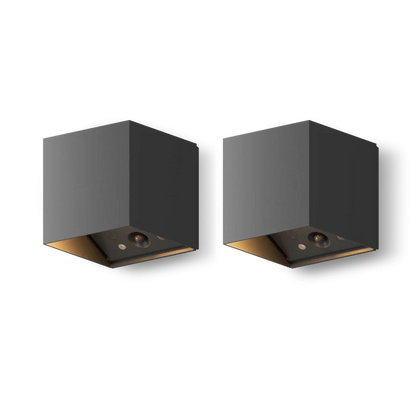 Calex Falerna Rechargeable Wall Light - 2 Pack - Black