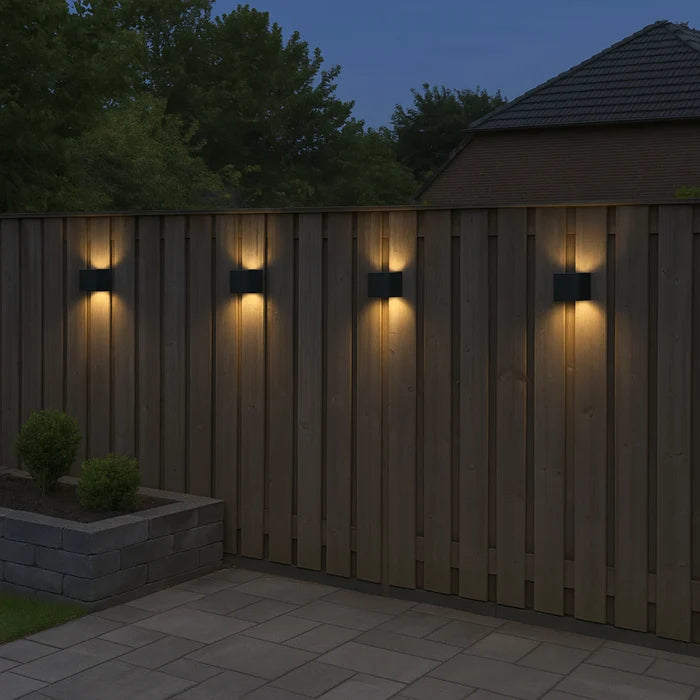 Calex Falerna Rechargeable Wall Light - 2 Pack - Black