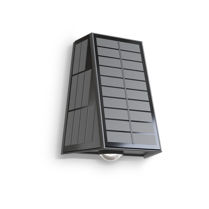 Calex Matera Solar Wall Light - Up & Down - Black