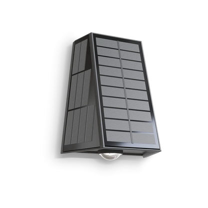 Calex Matera Solar Wall Light - Up & Down - Black