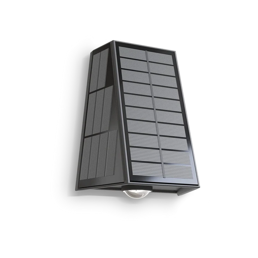 Calex Matera Solar Wall Light - Up & Down - Black