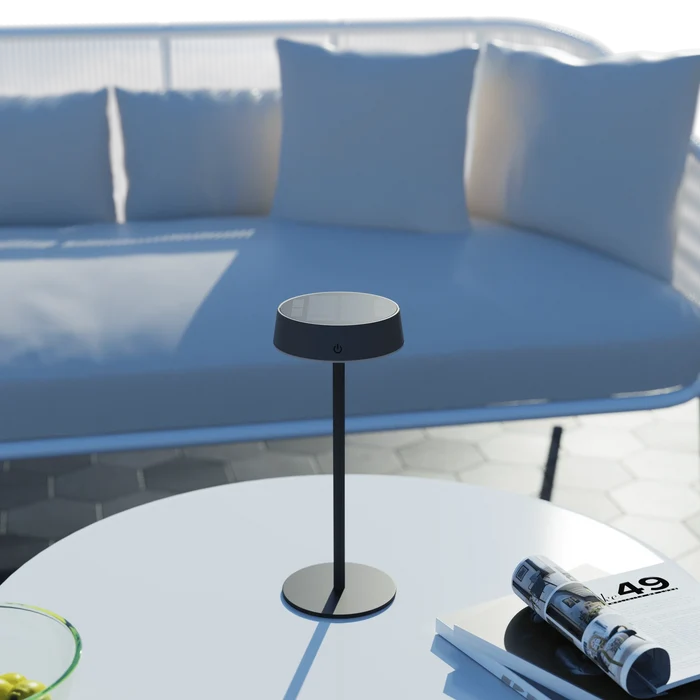 Calex Parma Solar Table Light - Black