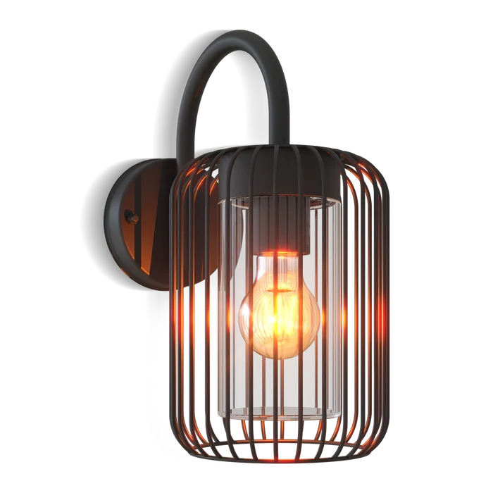 Calex Rome Wall Light - E27 - Black