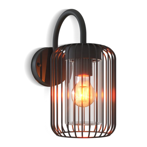 Calex Rome Wall Light - E27 - Black
