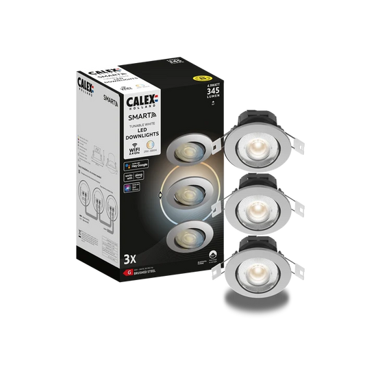 Calex Smart Downlight - 3-pack - Grey