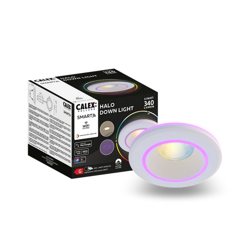 Calex Smart Halo Downlight - RGB + CCT - White