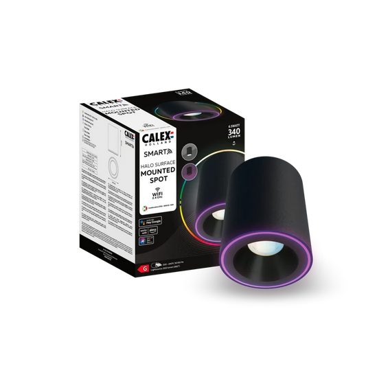 Calex Smart Halo Spotlight - RGB + CCT - Black