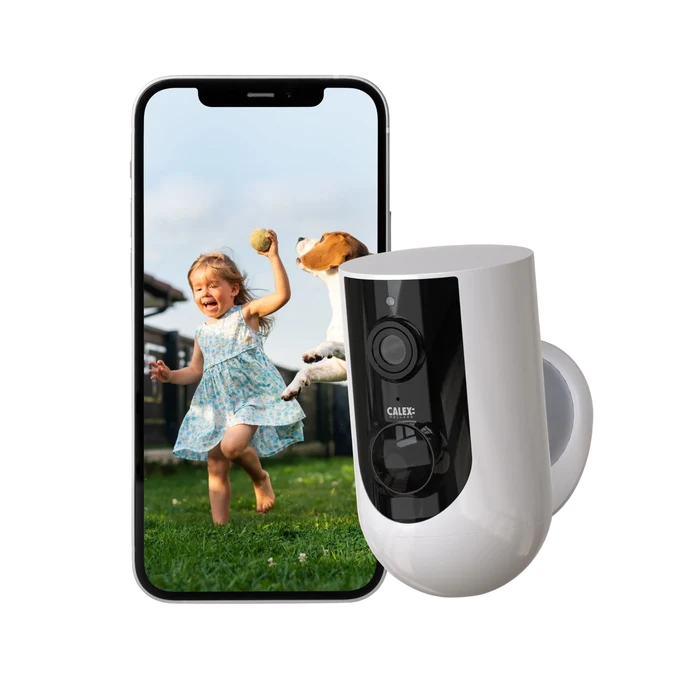 Calex Smart Outdoor Camera - 2K - Wireless - White