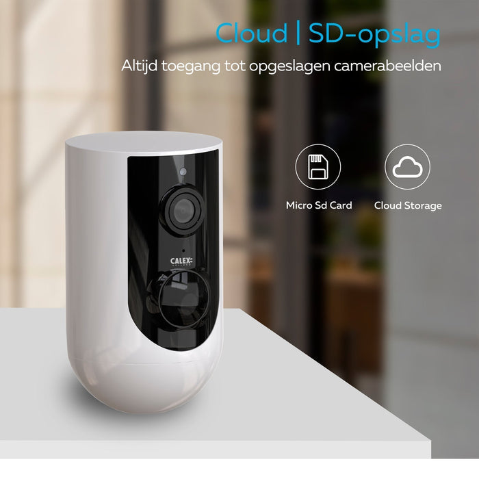 Calex Smart Outdoor Camera - 2K - Wireless - White
