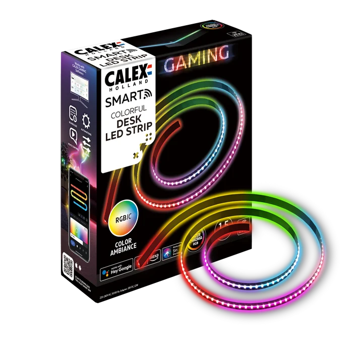 Calex Smart Strip Light for Desk - 150cm - RGBIC
