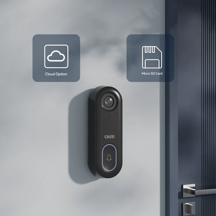 Calex Smart Video Doorbell - 1080P - Black