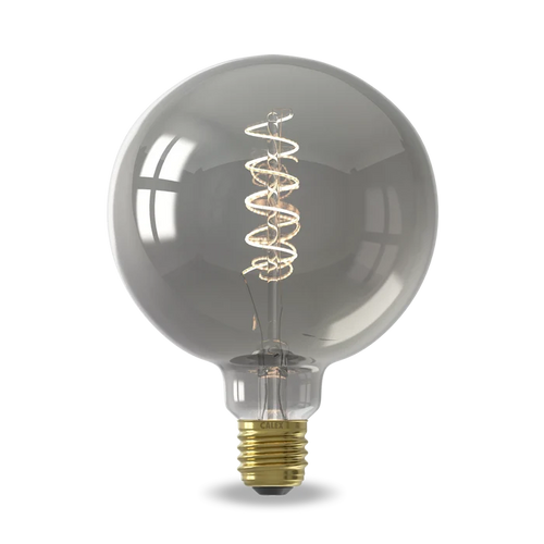 Calex Spiral Filament LED Bulb - E27 - G125 - Titanium