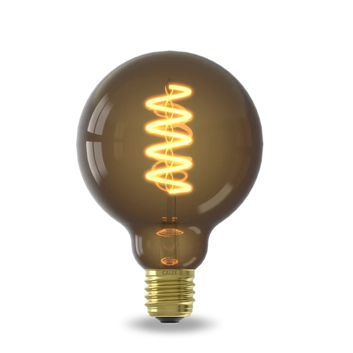 Calex Spiral Filament LED Bulb - E27 - G95 - Natural