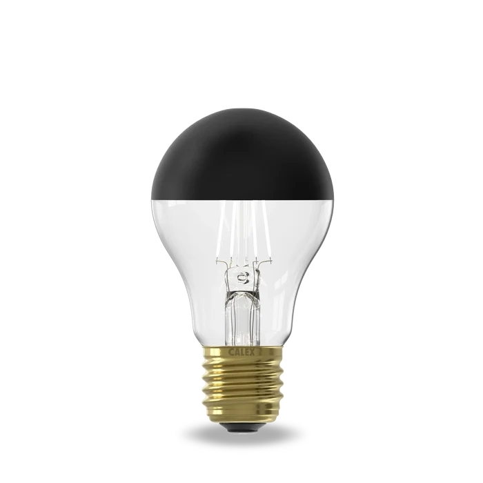 Calex Top Mirror LED Bulb - E27 - A60 - Black