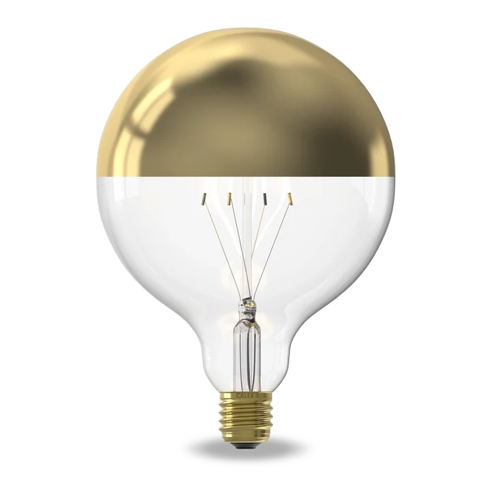 Calex Top Mirror LED Bulb - E27 - G95 - Gold