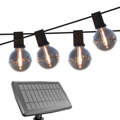 Calex Vista Solar String Lights - 10M - Black