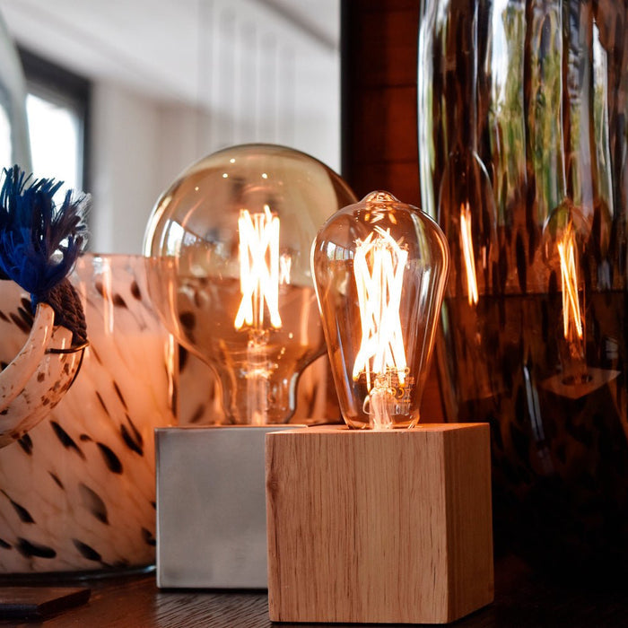 Calex Warm Filament LED Bulb - E27 - G125 - Gold