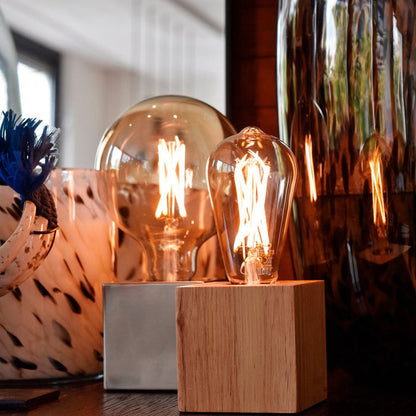 Calex Warm Filament LED Bulb - E27 - G125 - Gold