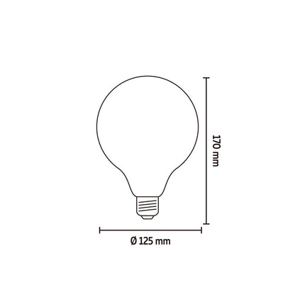 Calex Warm Filament LED Bulb - E27 - G125 - Gold