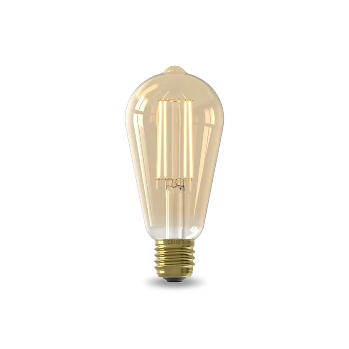 Calex Warm Filament LED Bulb - E27 - ST64 - Gold