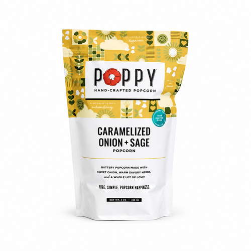 Caramelized Onion + Sage Popcorn - Main View - Poppy Hand-Crafted Popcorn