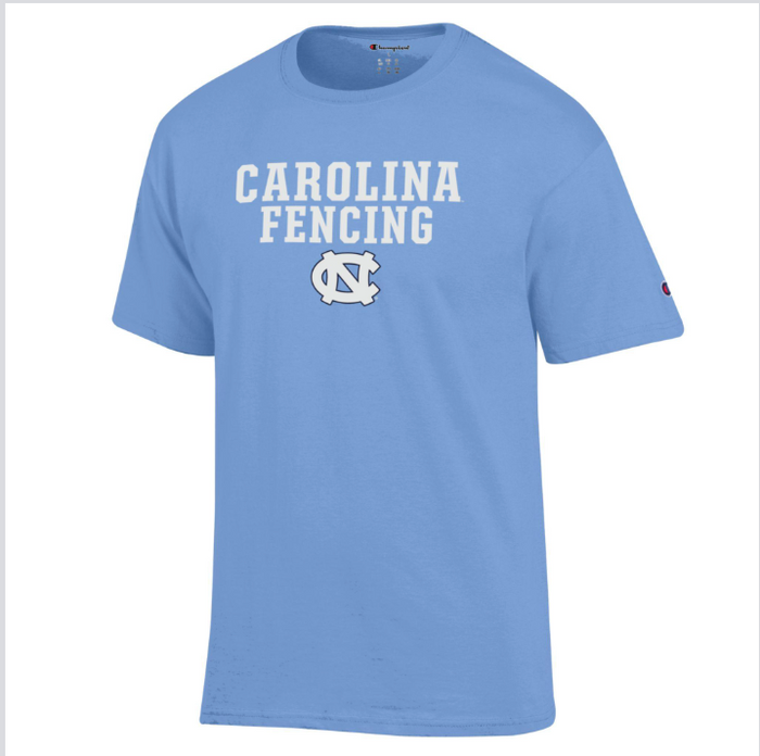 Carolina Fencing T-Shirt with UNC Logo by Champion - Main View - Champion