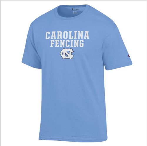 Carolina Fencing T-Shirt with UNC Logo by Champion - Main View - Champion