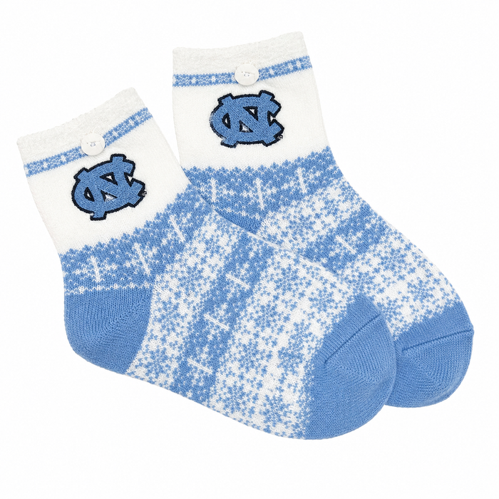 Carolina Tar Heels Fuzzy Christmas Socks One Size - Main View - ZooZats