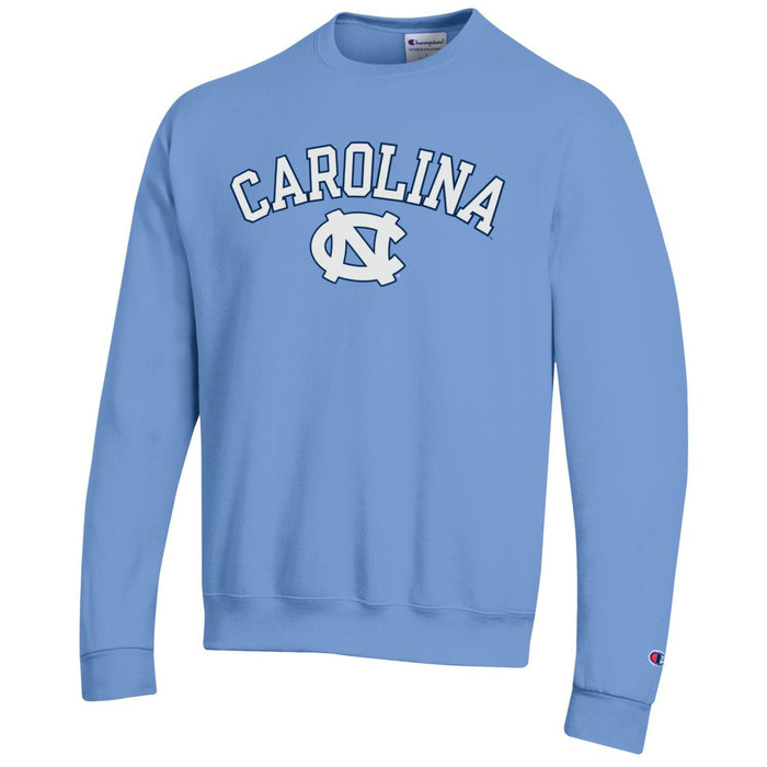 Carolina UNC Basic Blue Crewneck Sweatshirt by Champion - Main View - Champion