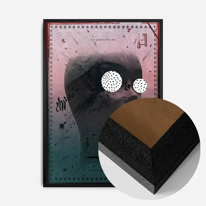 21x30cm | 8¼ x 11¾in / Black Wood Frame