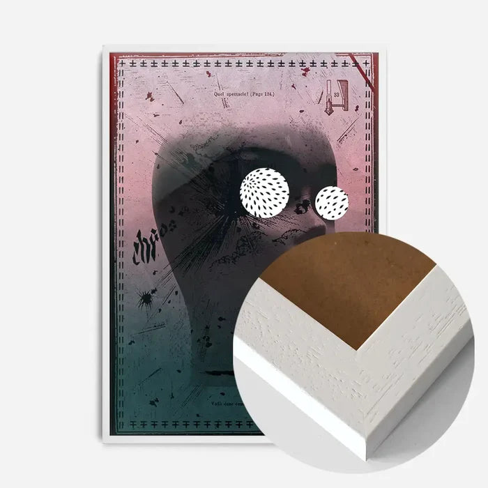 21x30cm | 8¼ x 11¾in / White Wood Frame