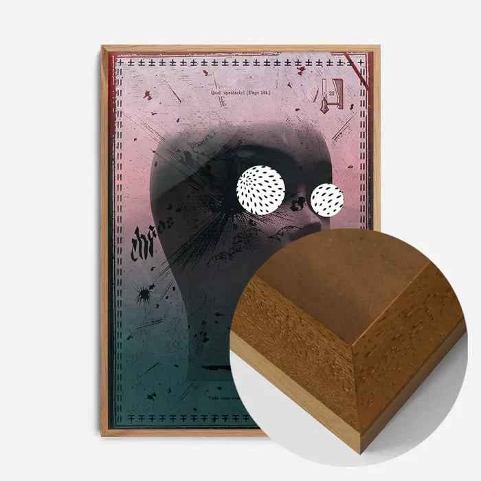 21x30cm | 8¼ x 11¾in / Oak Wood Frame