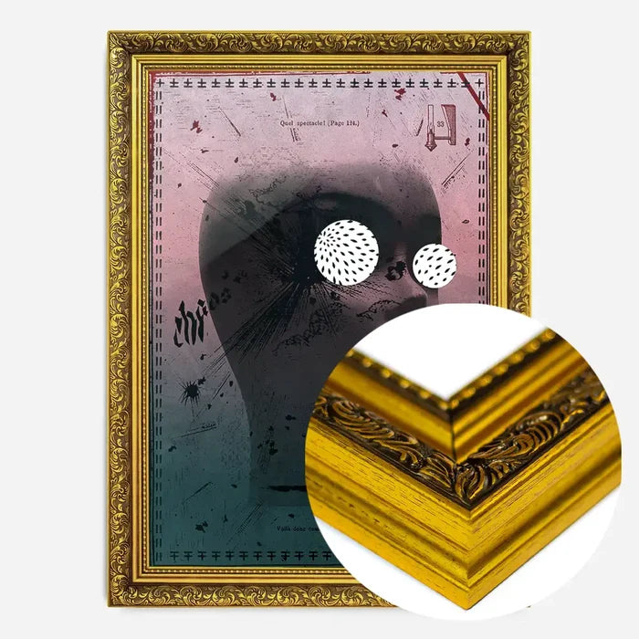 21x30cm | 8¼ x 11¾in / Gold Ornate Frame