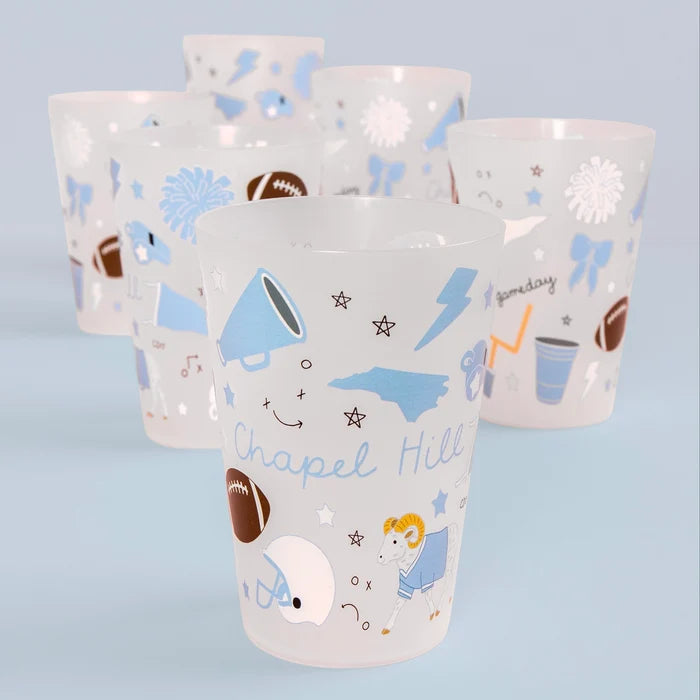 Chapel Hill Football Game Day 16oz Stadium Cups - Detail View - Callie Danielle
