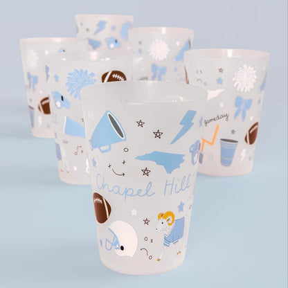 Chapel Hill Football Game Day 16oz Stadium Cups - Detail View - Callie Danielle
