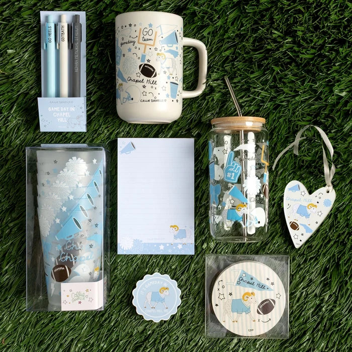 Chapel Hill Football Game Day 16oz Stadium Cups - Lifestyle View - Callie Danielle