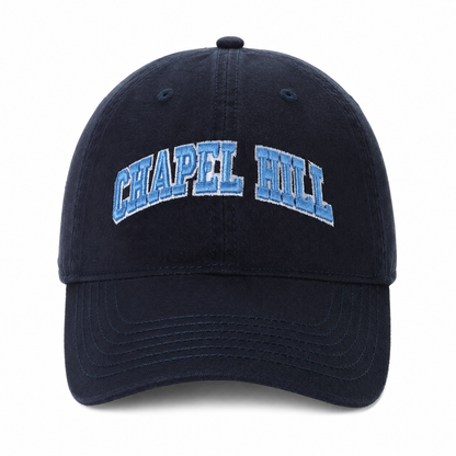 Chapel Hill North Carolina Adjustable Hat in Navy - Detail View - Legacy