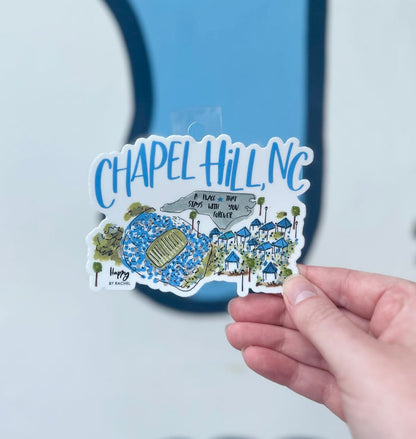 Chapel Hill Sticker - Happy By Rachel - Detail View - Happy By Rachel