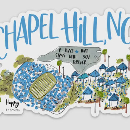 Chapel Hill Sticker - Happy By Rachel - Lifestyle View - Happy By Rachel