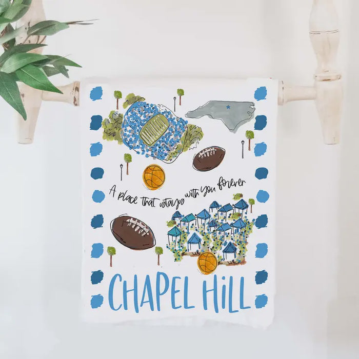 Chapel Hill Tea Towel - Happy By Rachel - Main View - Happy By Rachel
