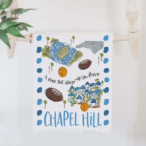 Chapel Hill Tea Towel - Happy By Rachel - Main View - Happy By Rachel