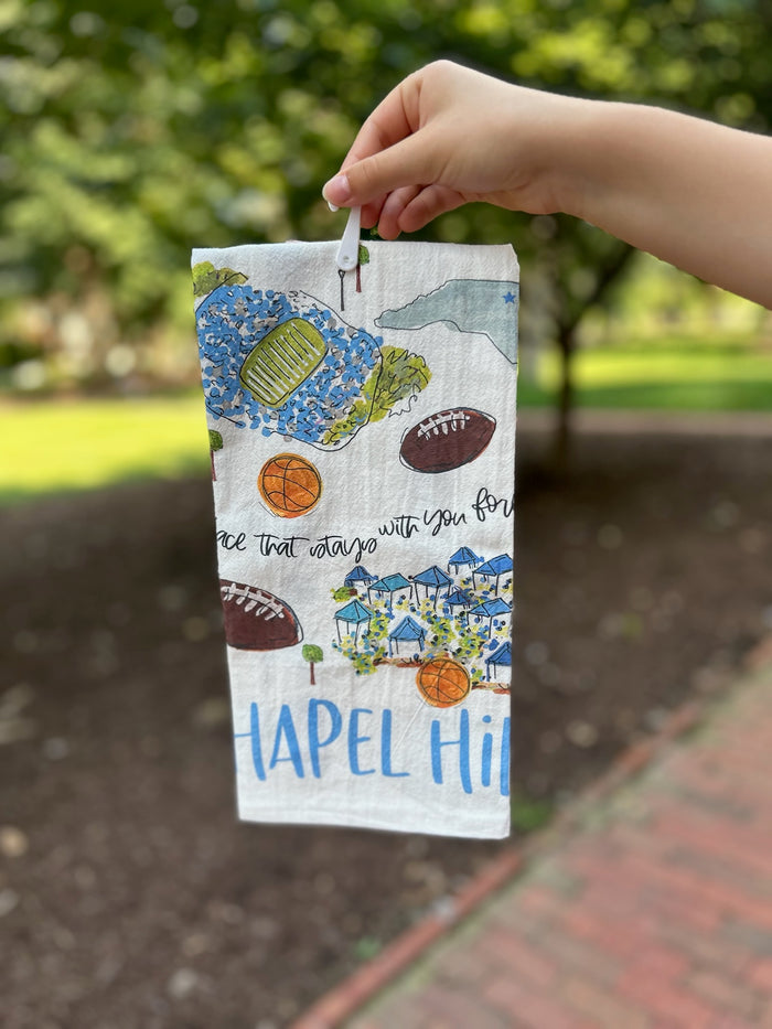 Chapel Hill Tea Towel - Happy By Rachel - Detail View - Happy By Rachel