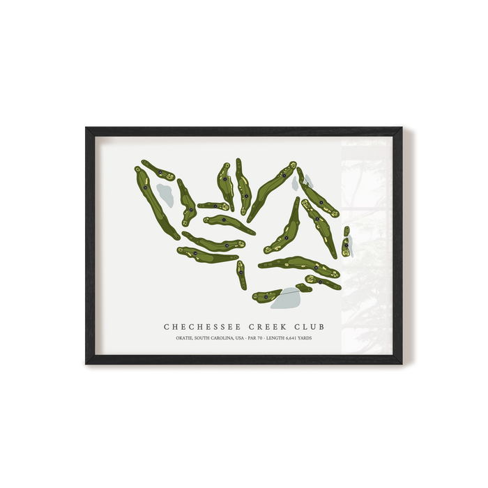 Chechessee Creek Club | Golf Course Print | Black Frame