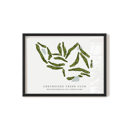 Chechessee Creek Club | Golf Course Print | Black Frame