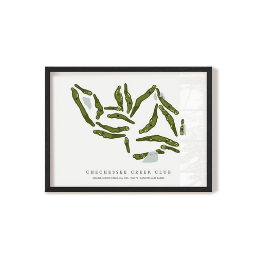 Chechessee Creek Club | Golf Course Print | Black Frame