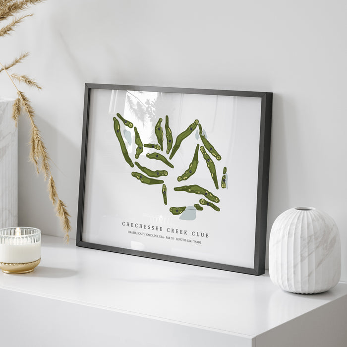 Chechessee Creek Club | Golf Course Print | On Table